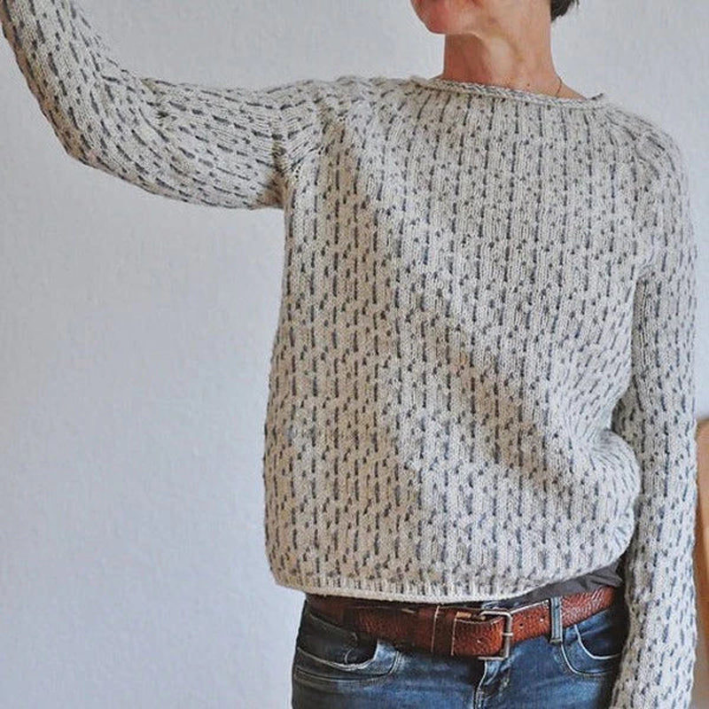 ELISE | PATTERNED KNITTED SWEATER