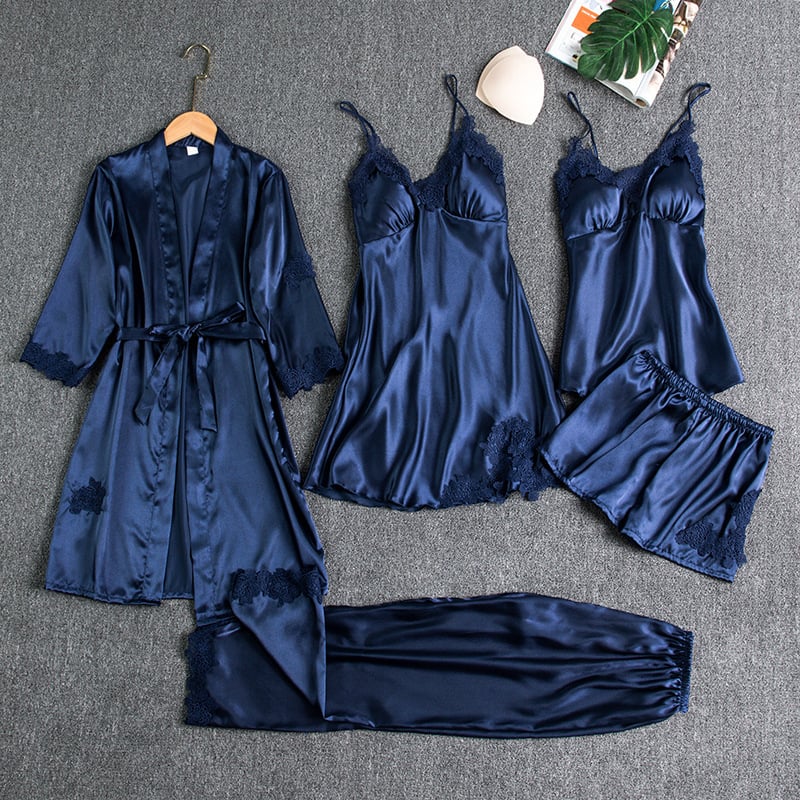 SOPHIA | FIVE-PIECE LACE NIGHTWEAR SET