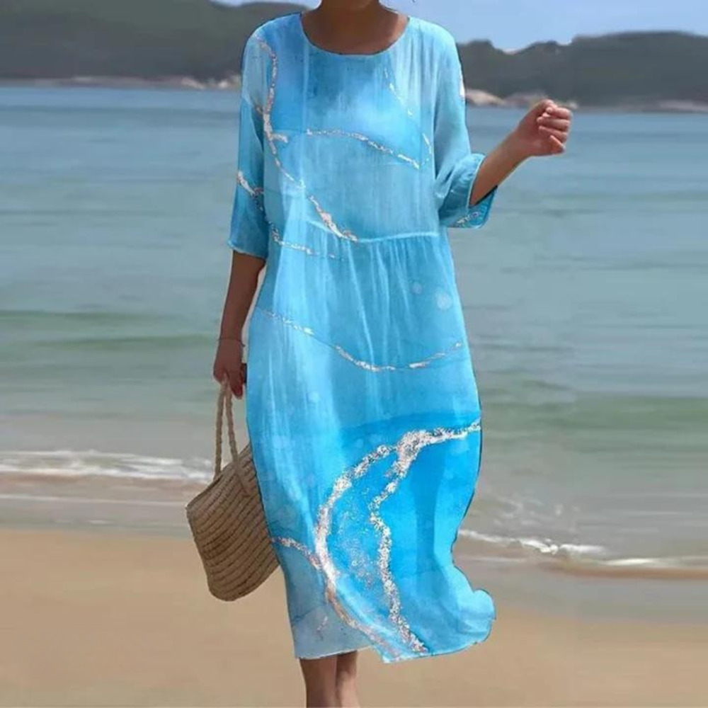 IRENE | ELEGANT DRESS WITH TUMMY COVERAGE