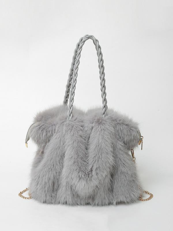 MADELEINE | PLUSH VELVET SHOULDER TOTE