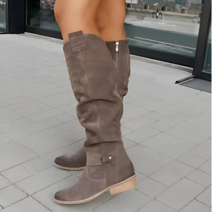 DAISY | ELEGANT SUEDE KNEE BOOTS
