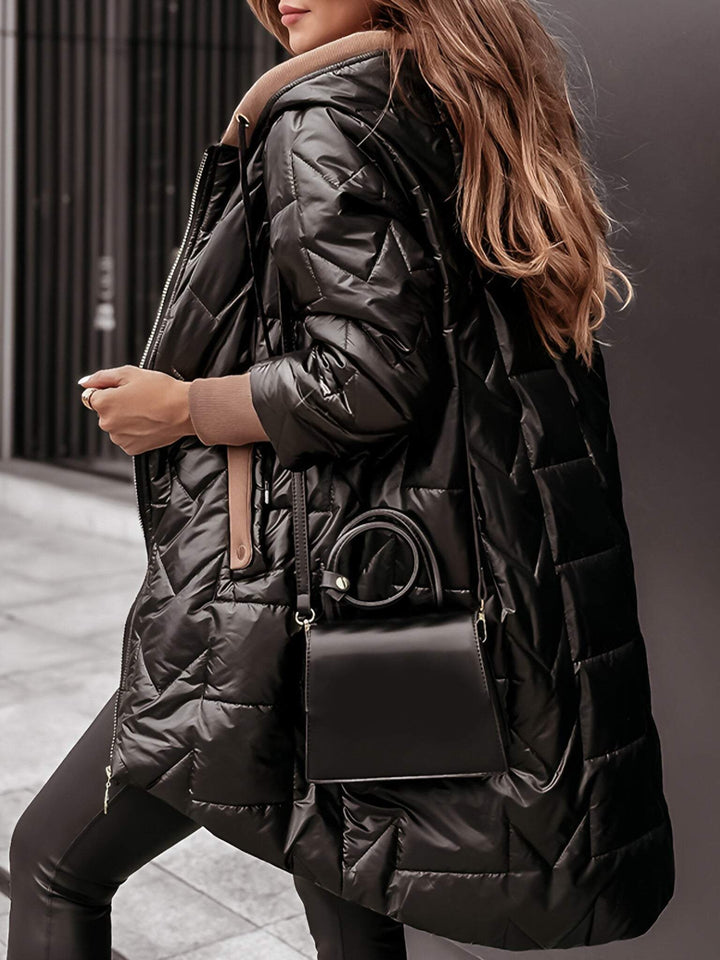 VICTORIA | QUILTED LONGLINE PUFFER COAT