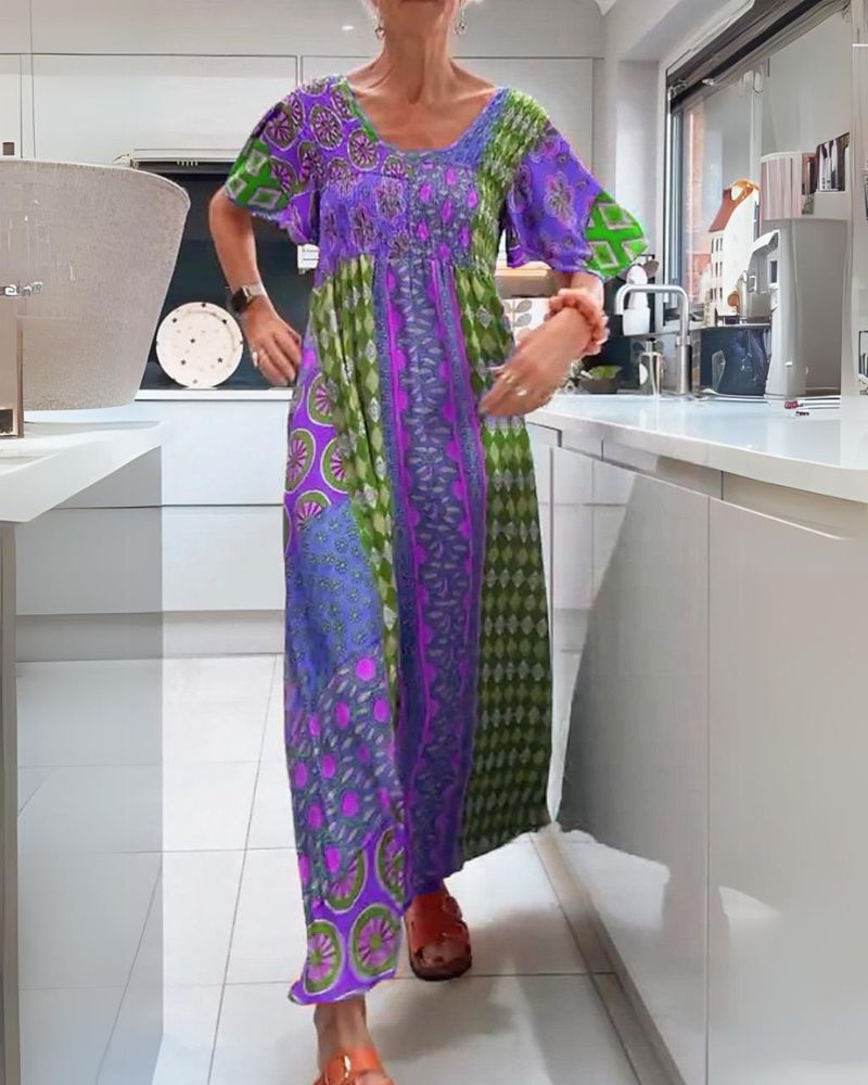 CORINNE | COLOURFUL BOHEMIAN DRESS