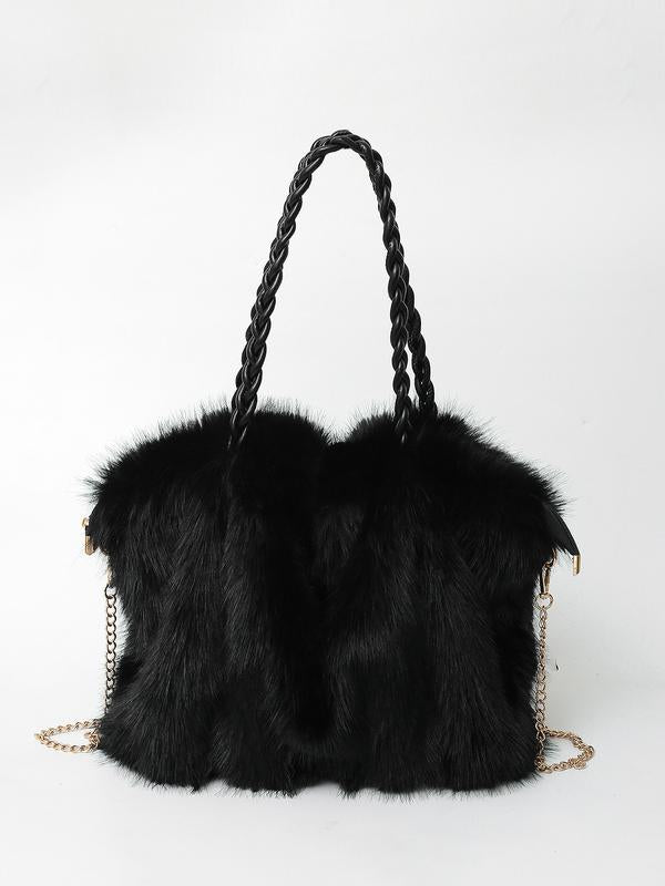 MADELEINE | PLUSH VELVET SHOULDER TOTE