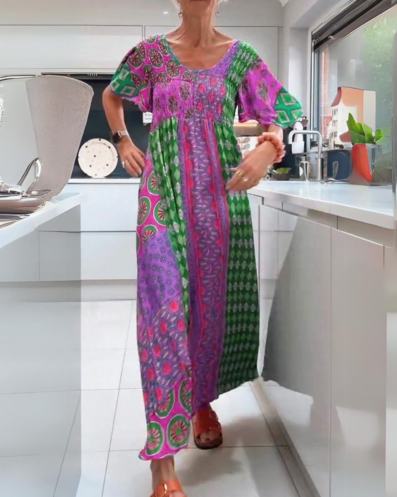 CORINNE | COLOURFUL BOHEMIAN DRESS