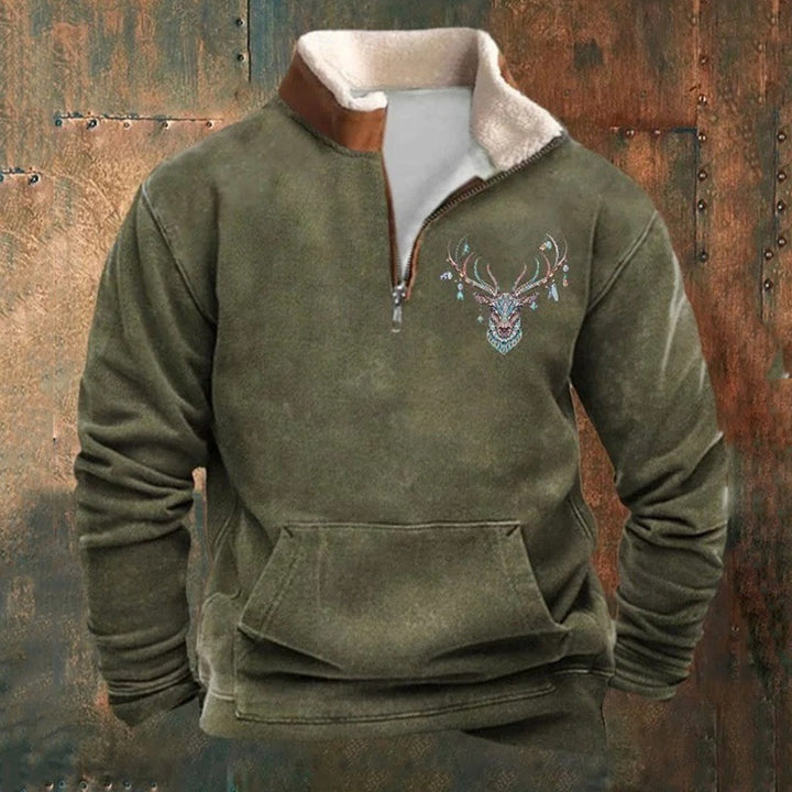 THOMAS | STAG PRINT JUMPER