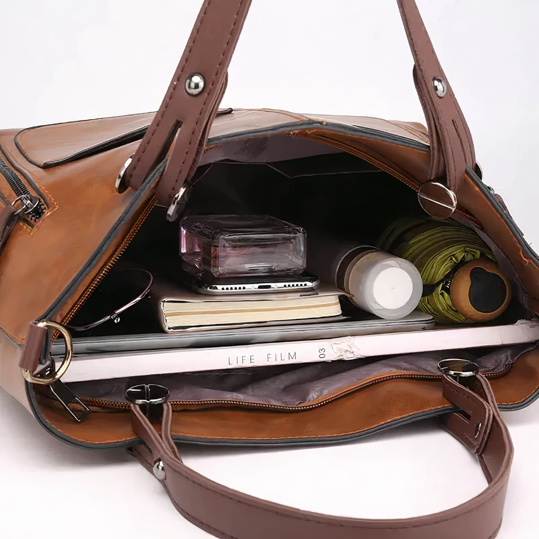 WINSLET - ICONIC RETRO PU LEATHER CROSSBODY HANDBAG