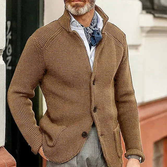 HARRIS | KNITTED BUTTON-UP CARDIGAN