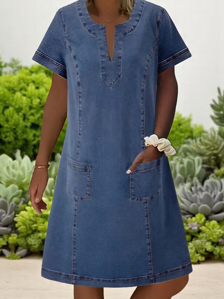 SKY | DURABLE DENIM DRESS