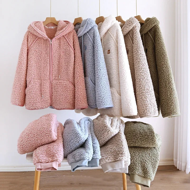 COZYHOOD | WINTER SHERPA HOODIE SET