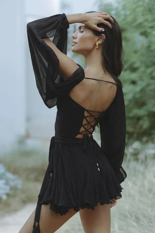 DIANNE | MINI DRESS WITH ELEGANT SLEEVES
