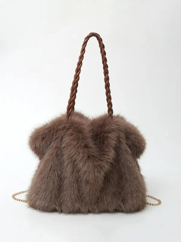 MADELEINE | PLUSH VELVET SHOULDER TOTE