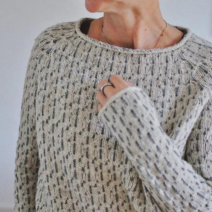 ELISE | PATTERNED KNITTED SWEATER