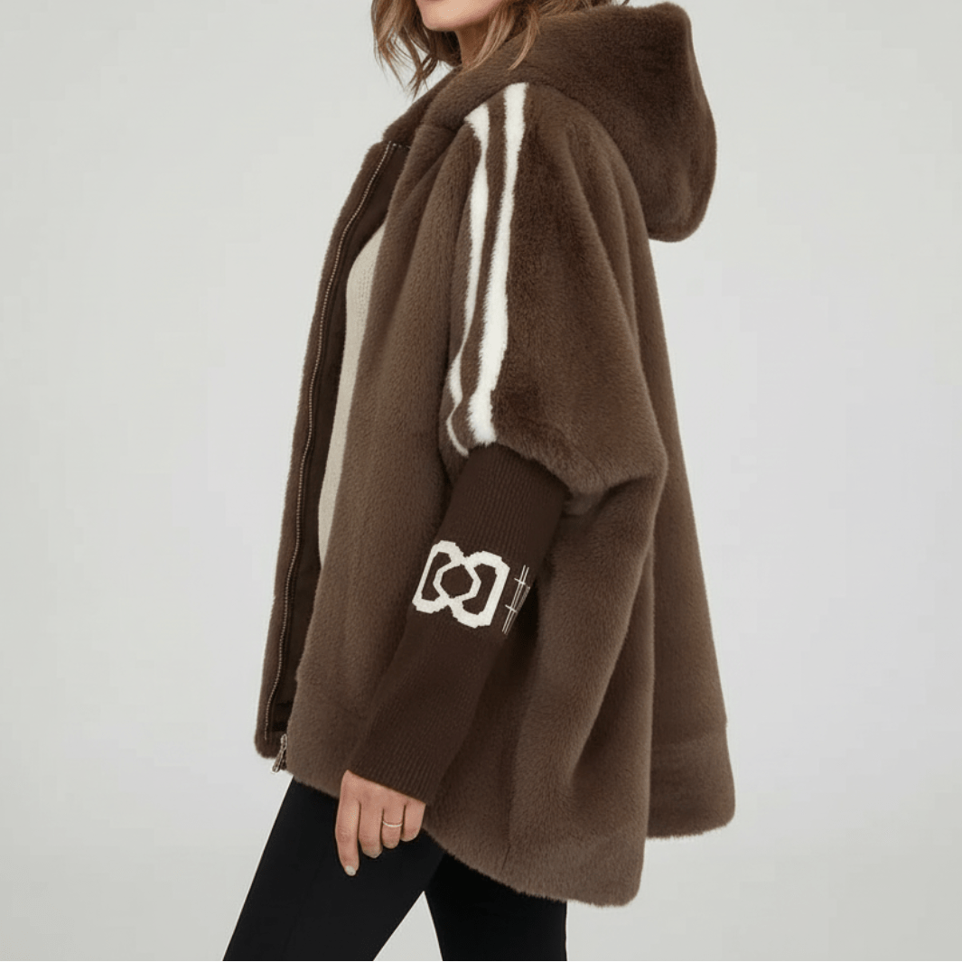 MATILDA | HOODED FAUX FUR JACKET