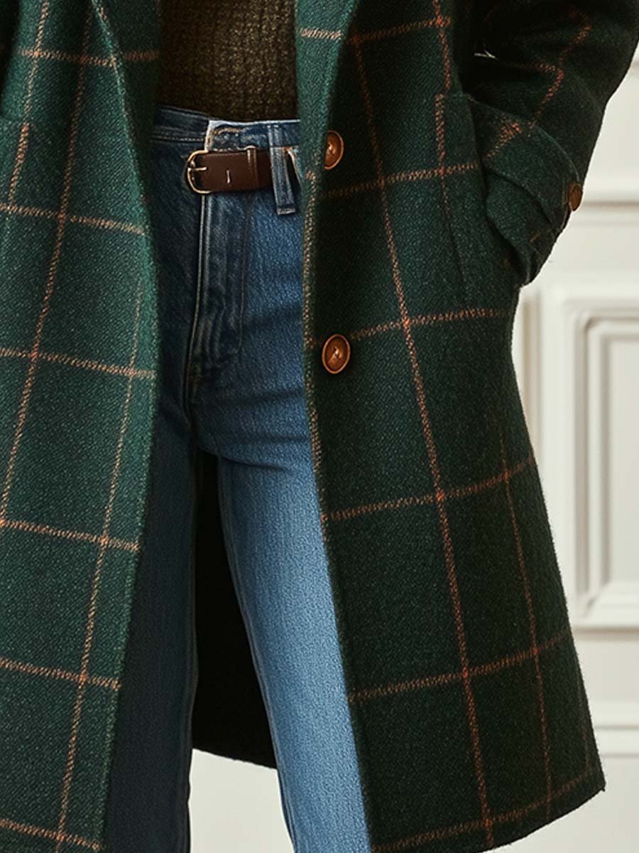 ROWENA | CHECKED WINTER COAT