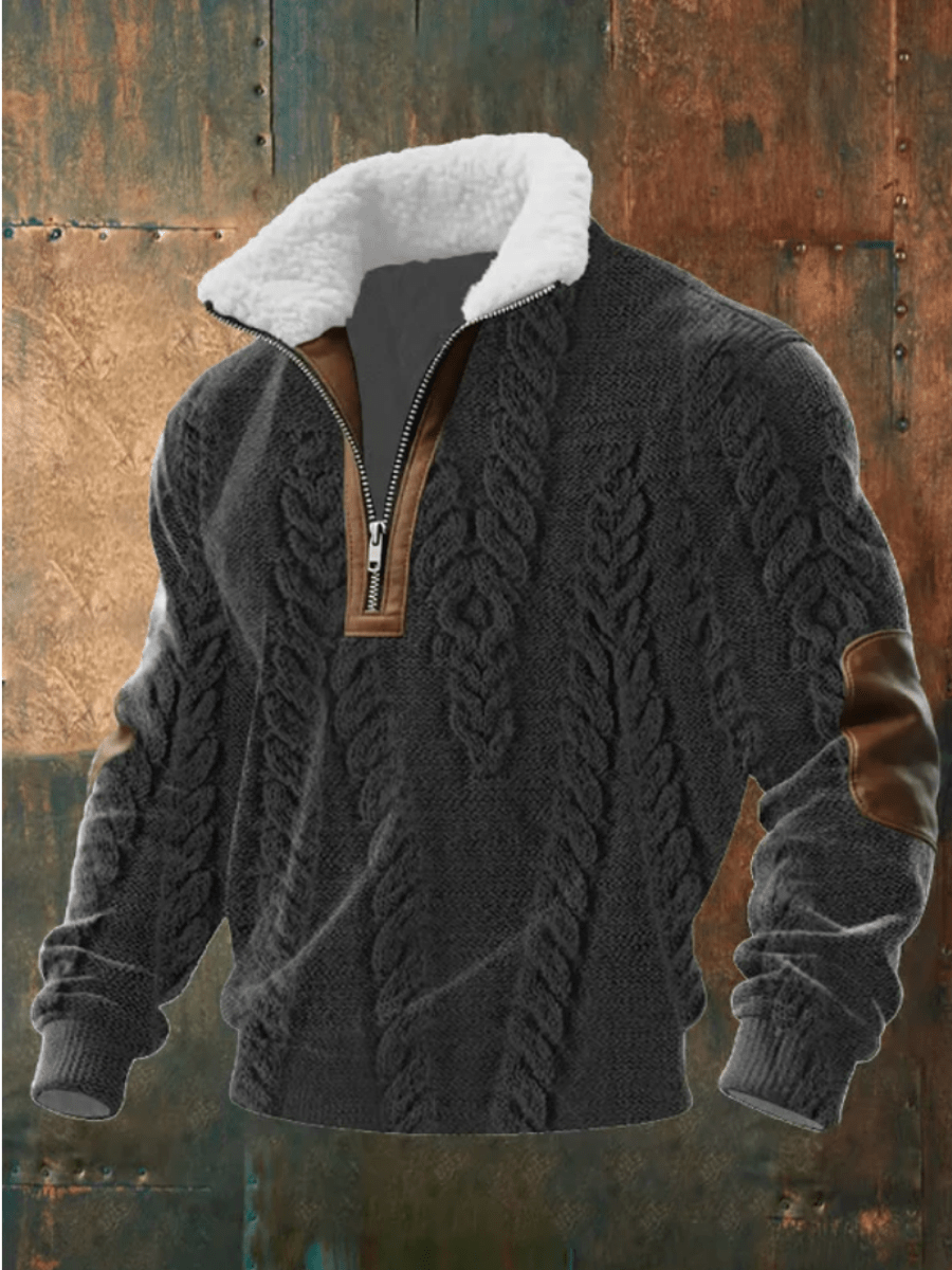 EDWARD | STYLISH FLEECE-COLLAR JUMPER