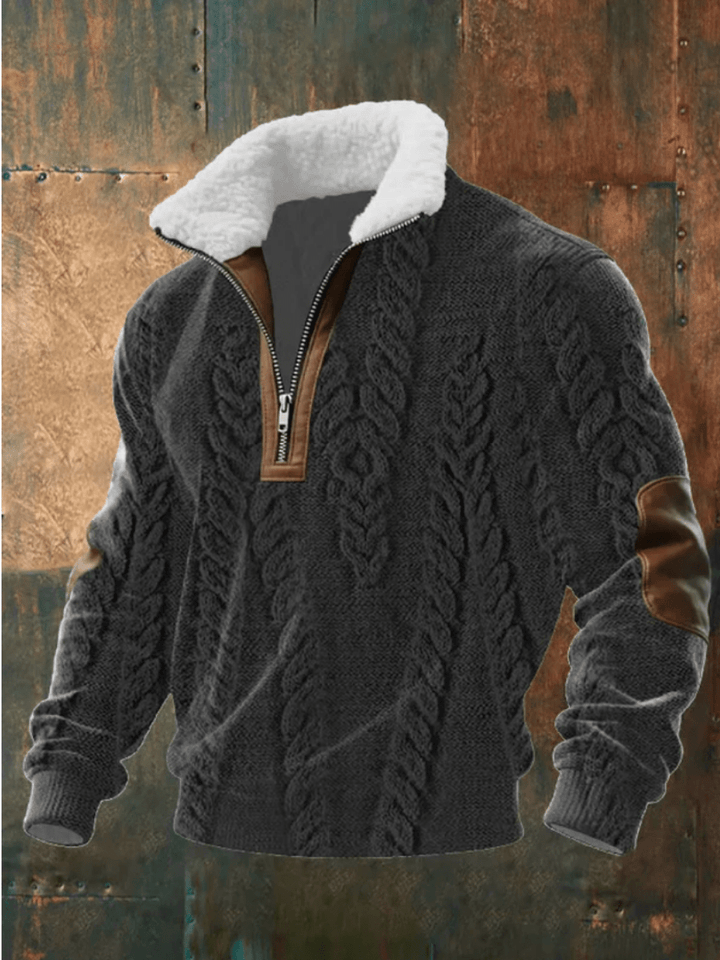 EDWARD | STYLISH FLEECE-COLLAR JUMPER