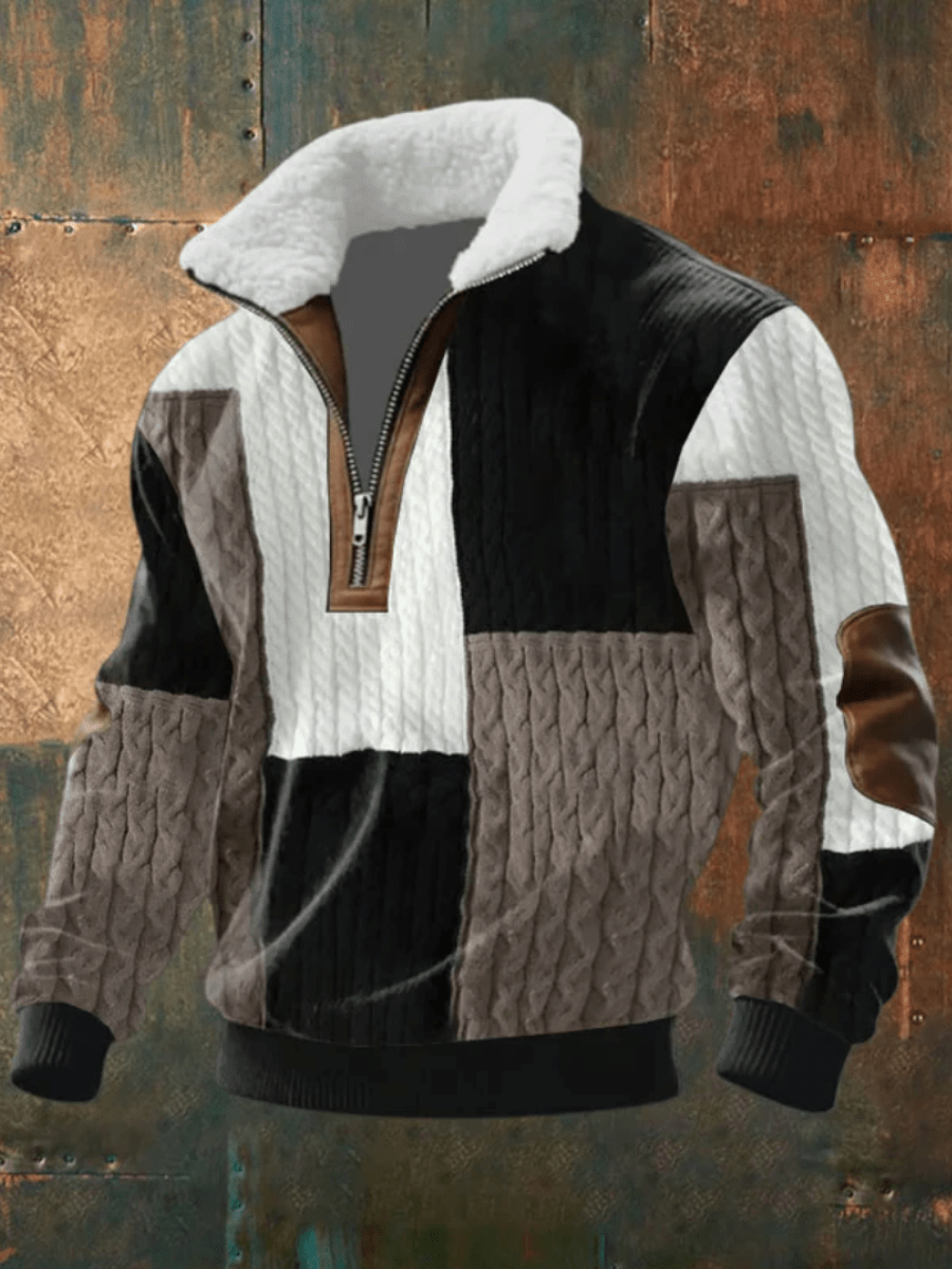 EDWARD | STYLISH FLEECE-COLLAR JUMPER