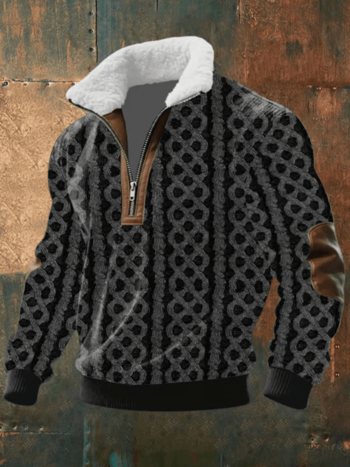 EDWARD | STYLISH FLEECE-COLLAR JUMPER