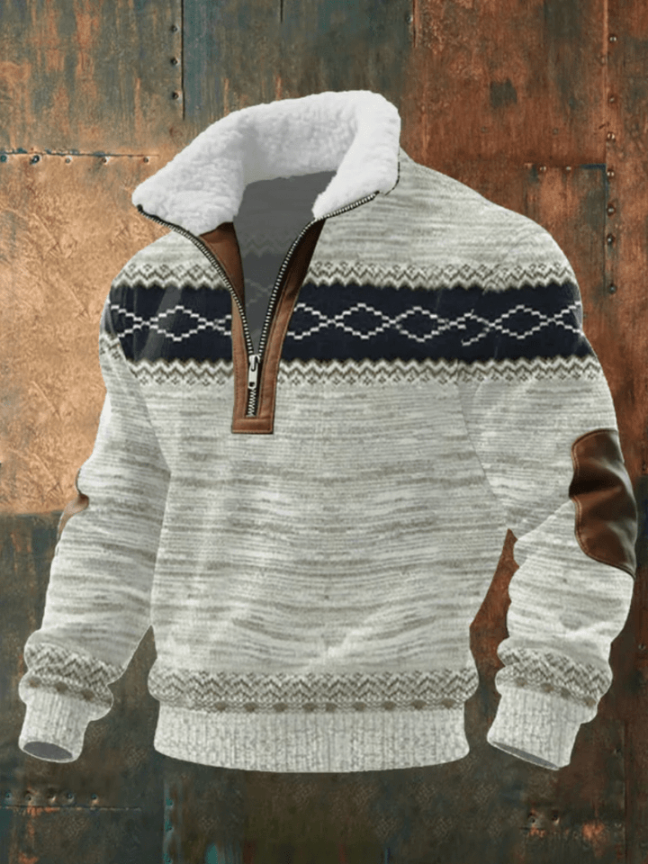 EDWARD | STYLISH FLEECE-COLLAR JUMPER