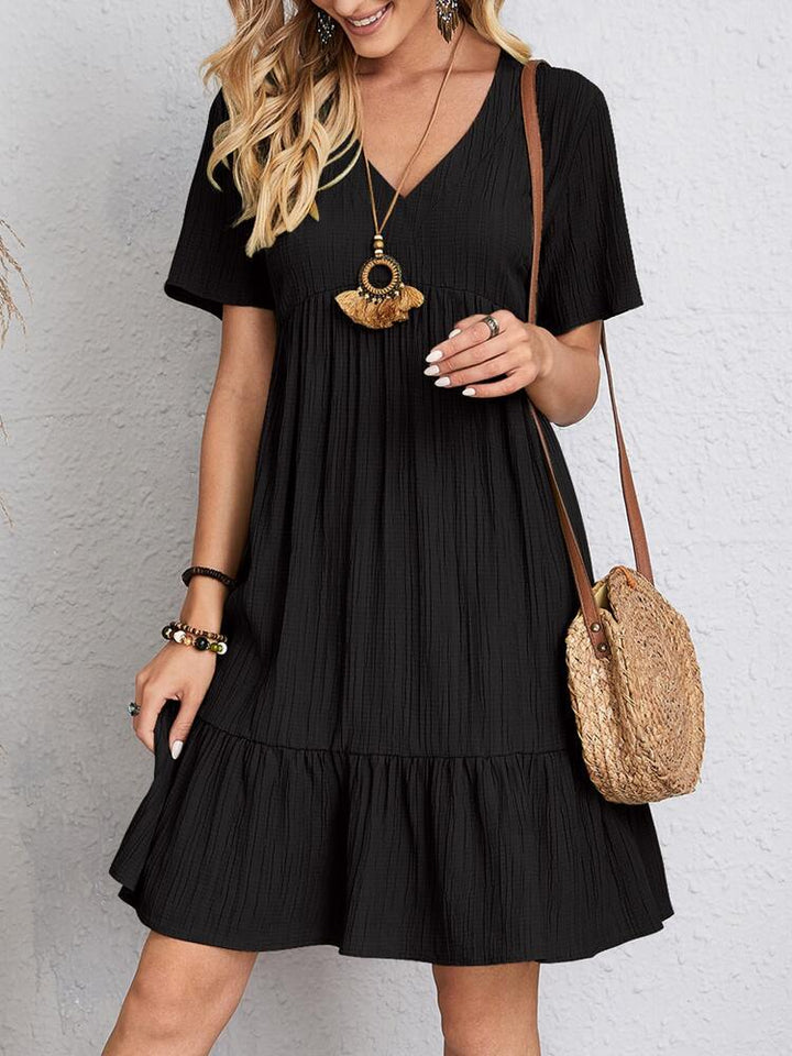 SANDRA | ELEGANT DRESS WITH TUMMY COVERAGE
