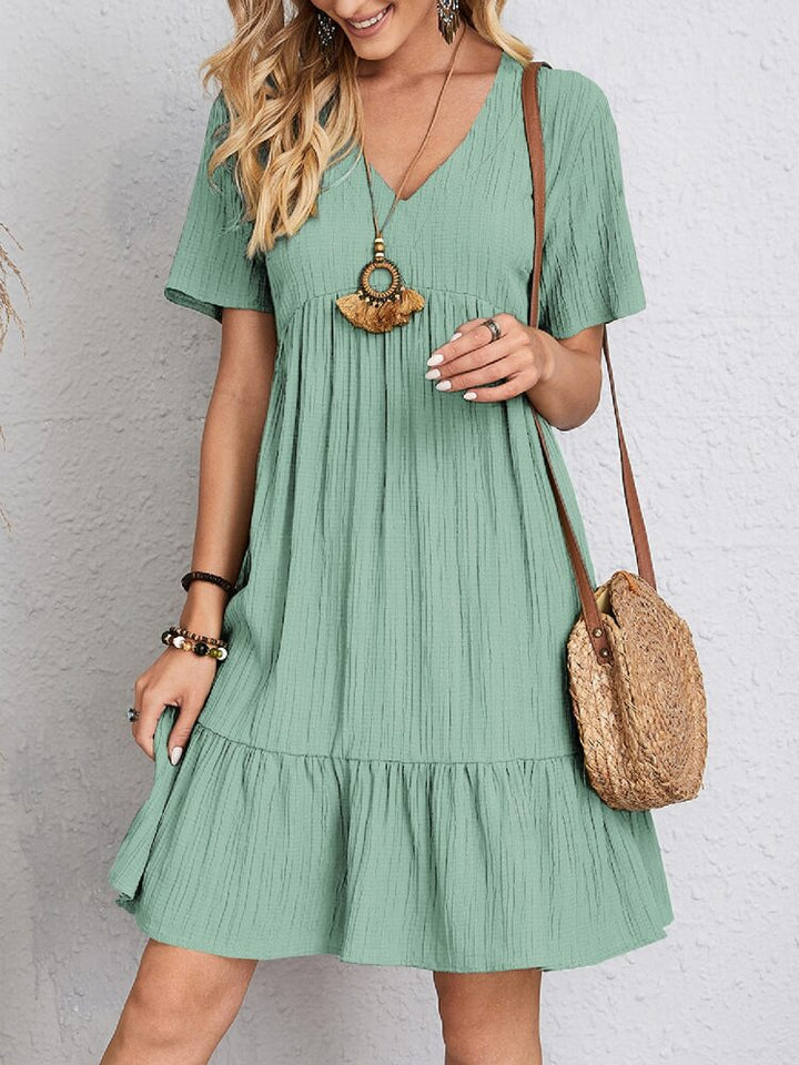 SANDRA | ELEGANT DRESS WITH TUMMY COVERAGE