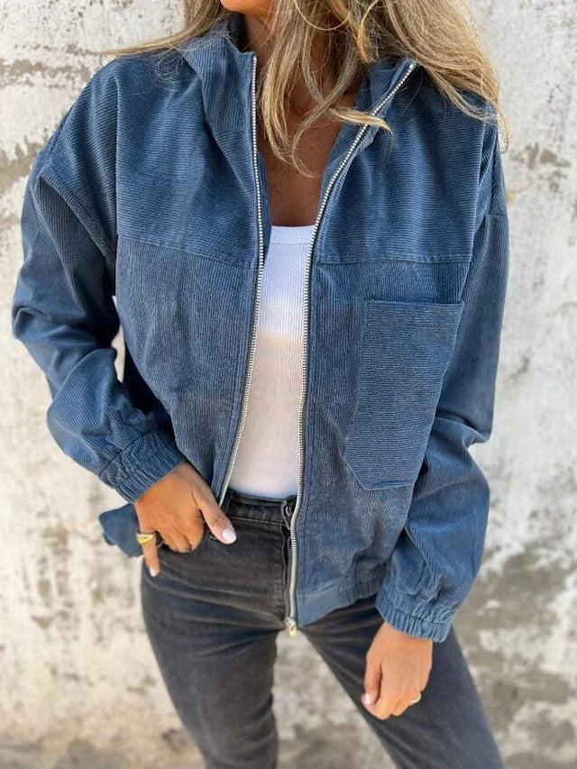 RUTH | CASUAL HOODED ZIP-UP JACKET